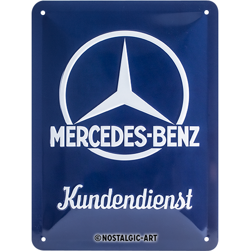 nostalgic-art-mercedes-benz-kundendienst-targa-in-metallo-15x20-cm-2 image 1