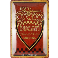 nostalgic-art-ducati-meccanica-bologna-targa-in-metallo-20x30-cm image 2