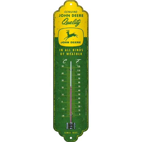 nostalgic-art-john-deere-in-all-kinds-of-weather-termometro-da-parete-in-metallo image 1
