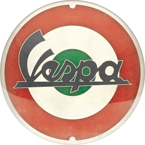 nostalgic-art-vespa-logo-italian-insegna-rotonda-in-metallo-35-cm image 1