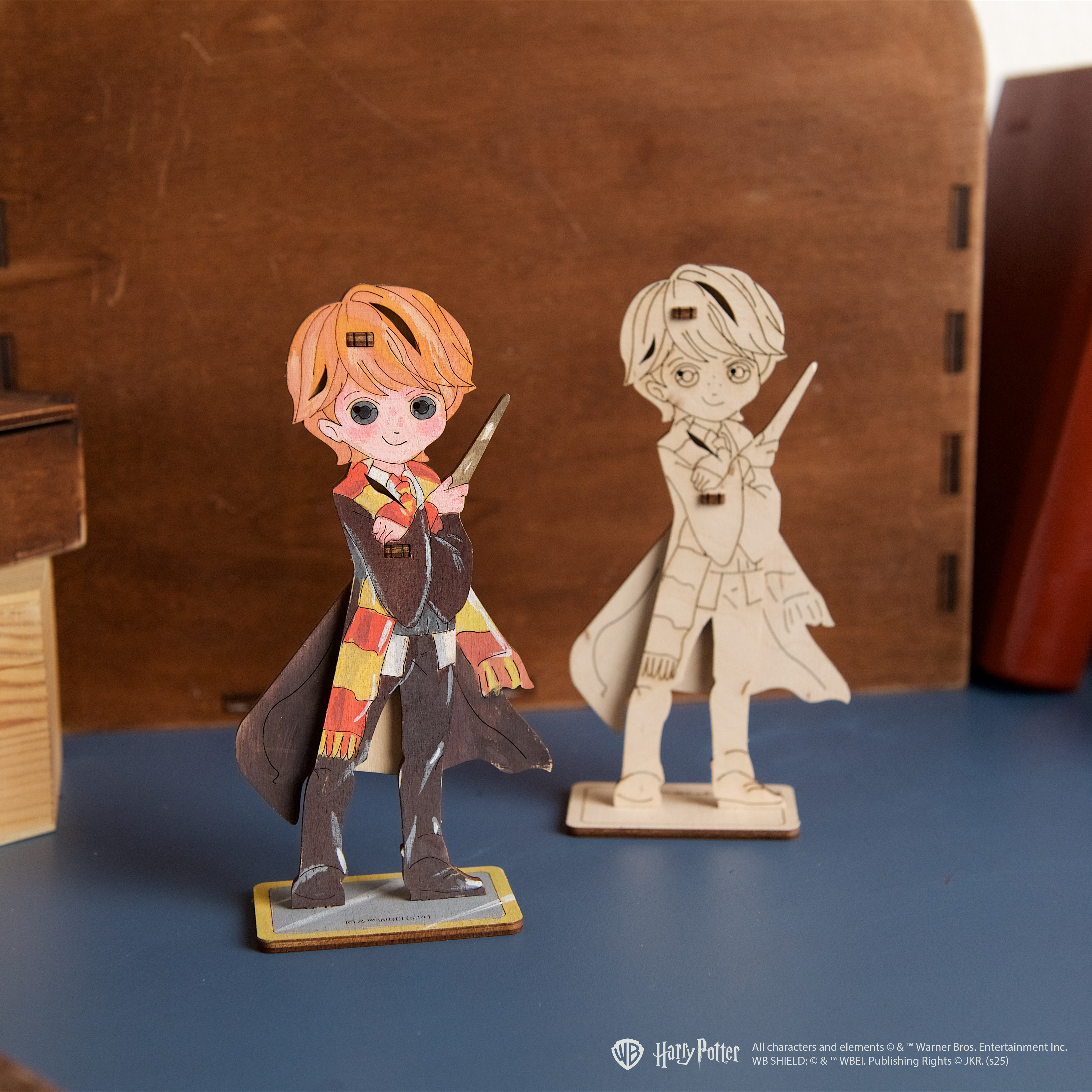 ugears-ronald-weasley-harry-potter-puzzle-3d-in-legno-da-colorare image 6
