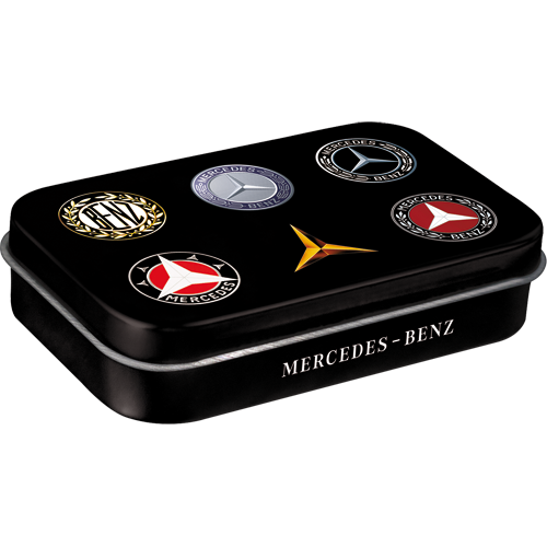 nostalgic-art-mercedes-benz-logo-evolution-scatola-mentine-xl-con-mentine image 1
