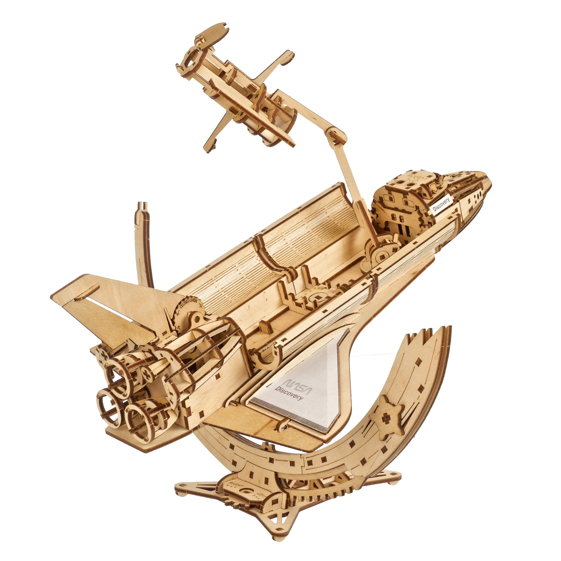 ugears-nasa-space-shuttle-discovery-modellino-meccanico-in-legno image 2