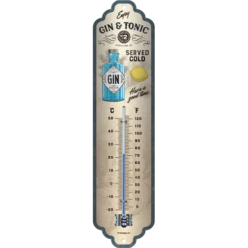 nostalgic-art-gin-tonic-served-cold-termometro-retr-6-5x28-cm image 1