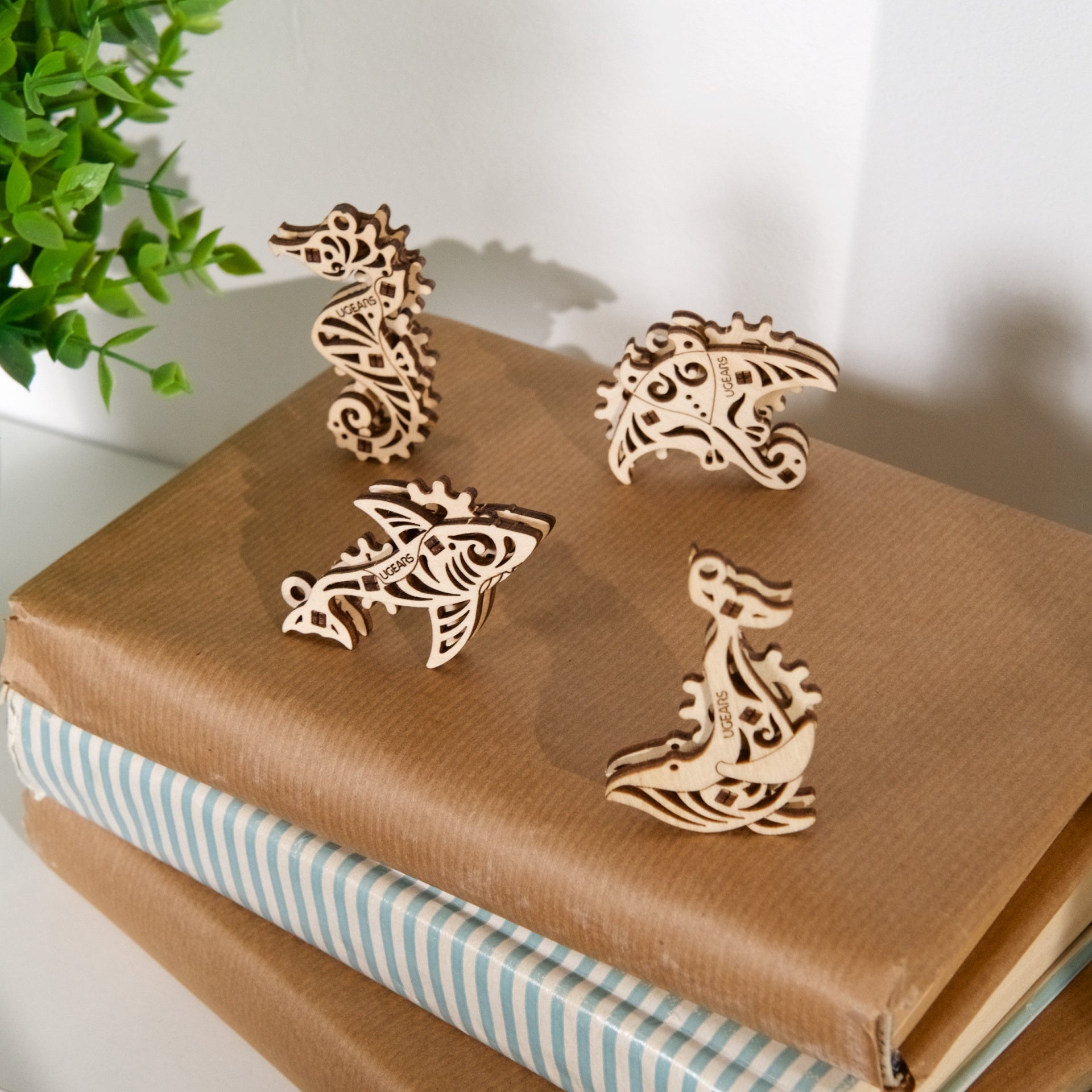 ugears-u-fidgets-pacific-ocean-set-4-animali-marini-in-legno image 2
