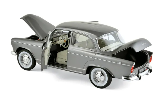 norev-simca-aronde-montlh-ry-sp-ciale-1962-modellino-1-18-grigio-metallizzato image 1