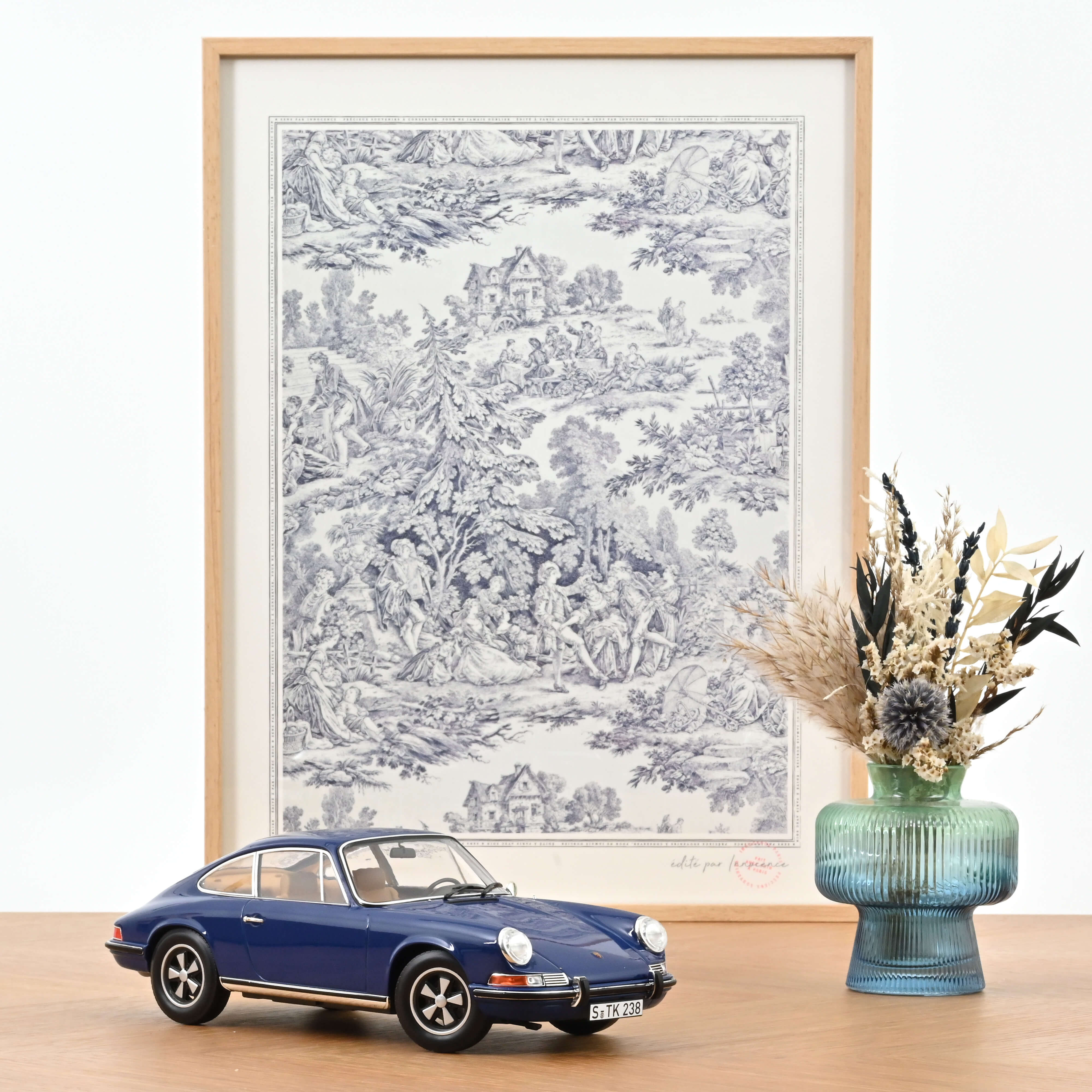 norev-porsche-911-s-1969-blu-ossi-1-18-modellino-die-cast-sportiva-d-epoca image 1