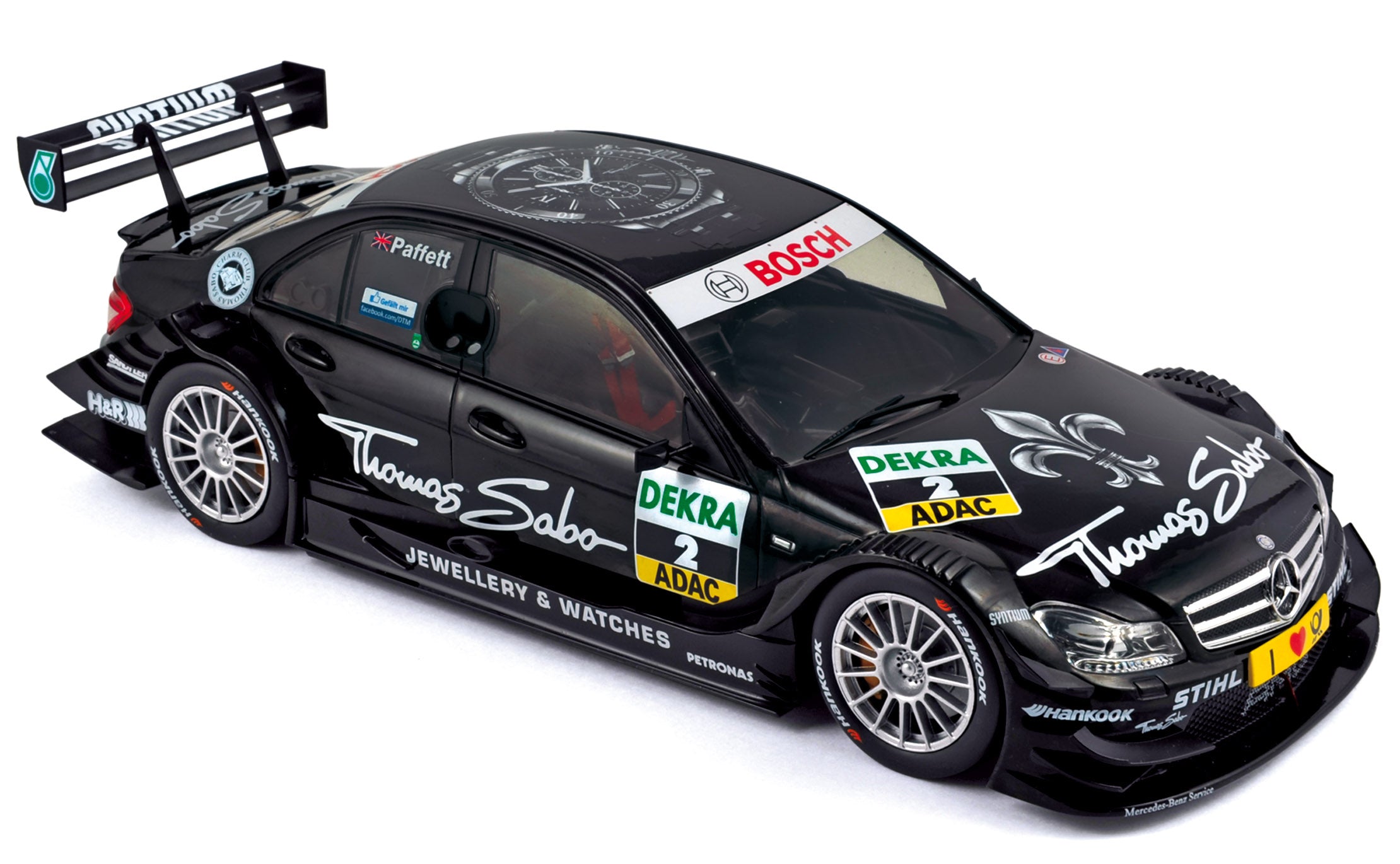 norev-mercedes-benz-classe-c-dtm-2011-n-2-paffett-modellino-1-18 image 1