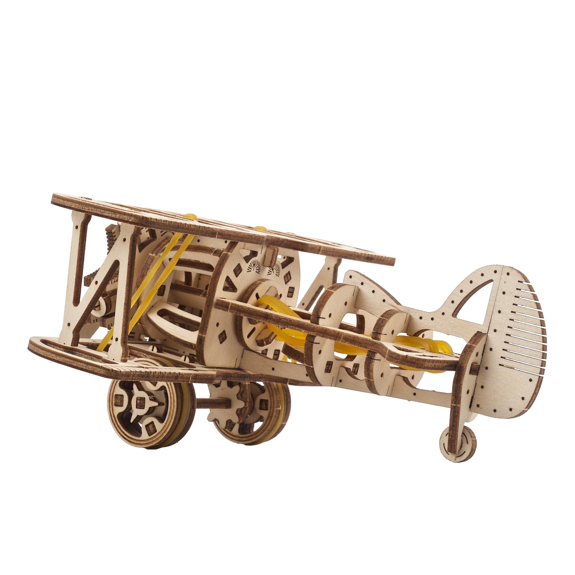 ugears-mini-biplane-mini-biplano-meccanico-in-legno-da-costruire image 3