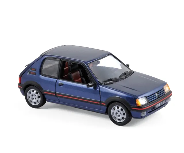 norev-peugeot-205-gti-1-9-1992-modellino-auto-1-43-blu-miami image 1