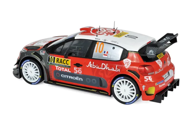 norev-citro-n-c3-wrc-2018-rally-catalonia-winner-s-loeb-modellino-auto-1-18 image 1