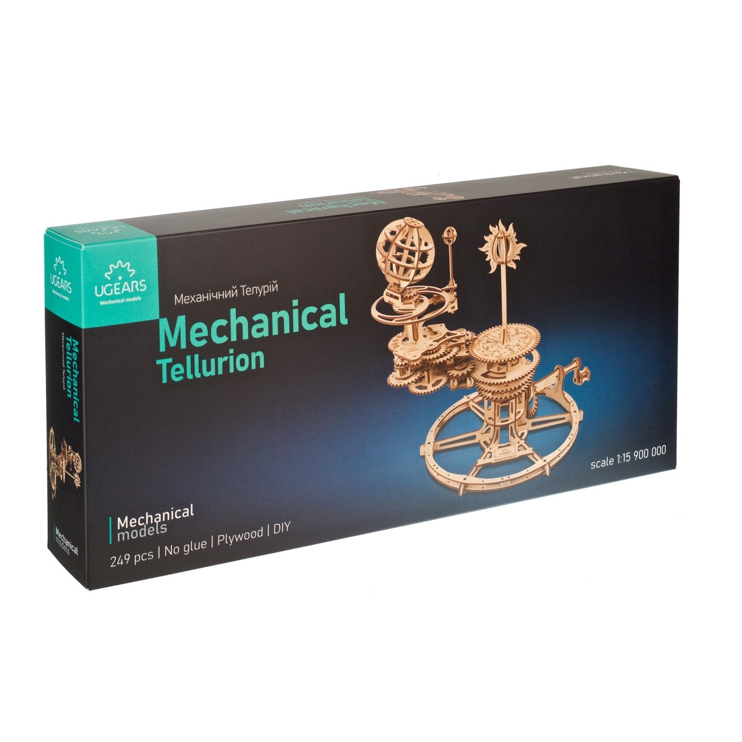 ugears-mechanical-tellurion-planetario-sole-terra-luna-in-legno image 5