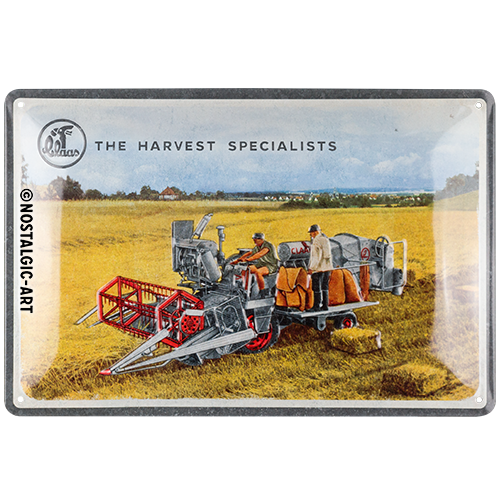 nostalgic-art-claas-the-harvest-specialists-insegna-in-metallo-20-x-30-cm image 2