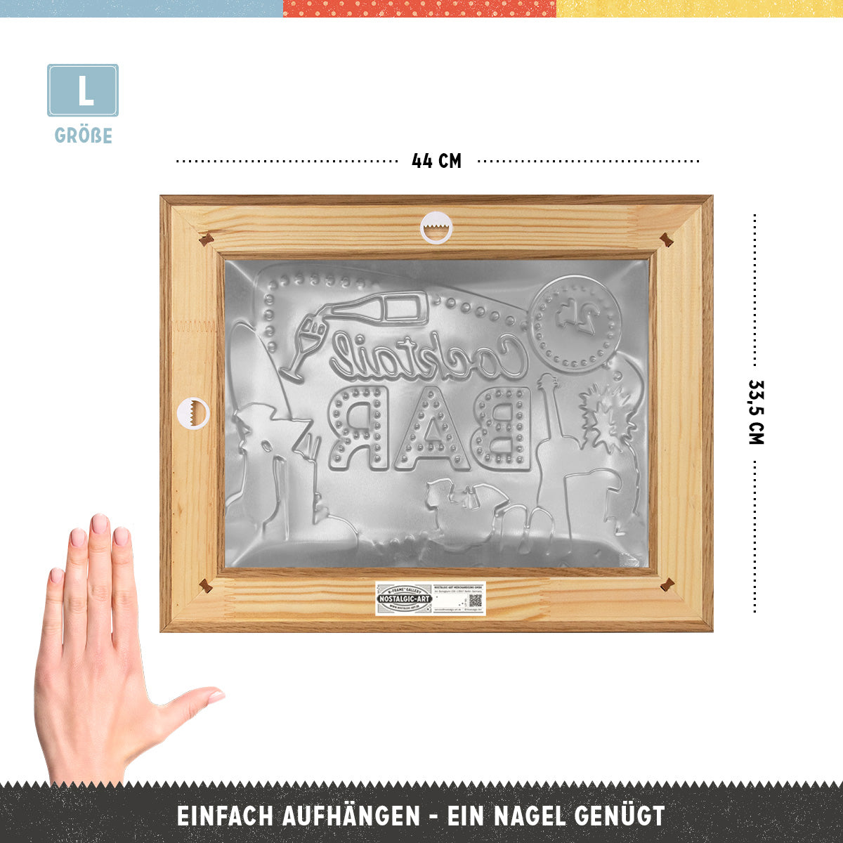 nostalgic-art-cocktail-bar-n-frame-l-edition-cornice-in-rovere-con-insegna-in-me image 2