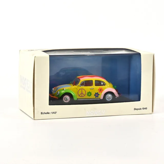 norev-vw-coccinelle-1303-peace-and-love-1972-1-43-modellino-die-cast image 1