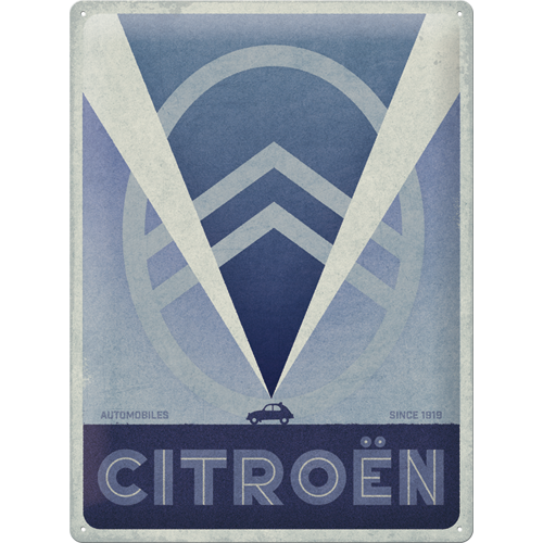 nostalgic-art-citroen-2cv-logo-blue-targa-in-metallo-30x40-cm-2 image 1