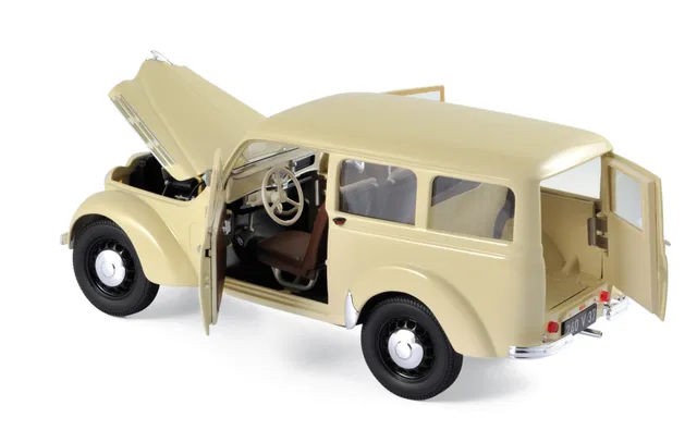 norev-renault-break-300-kg-juvaquatre-1951-automodello-1-18-avorio image 1