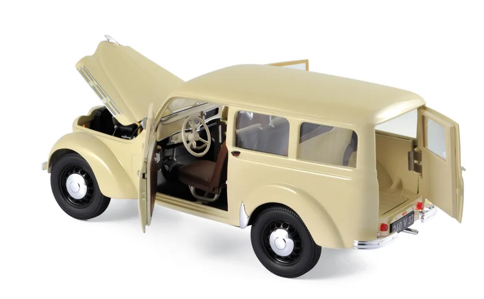 norev-renault-break-300-kg-juvaquatre-1951-automodello-1-18-avorio image 1