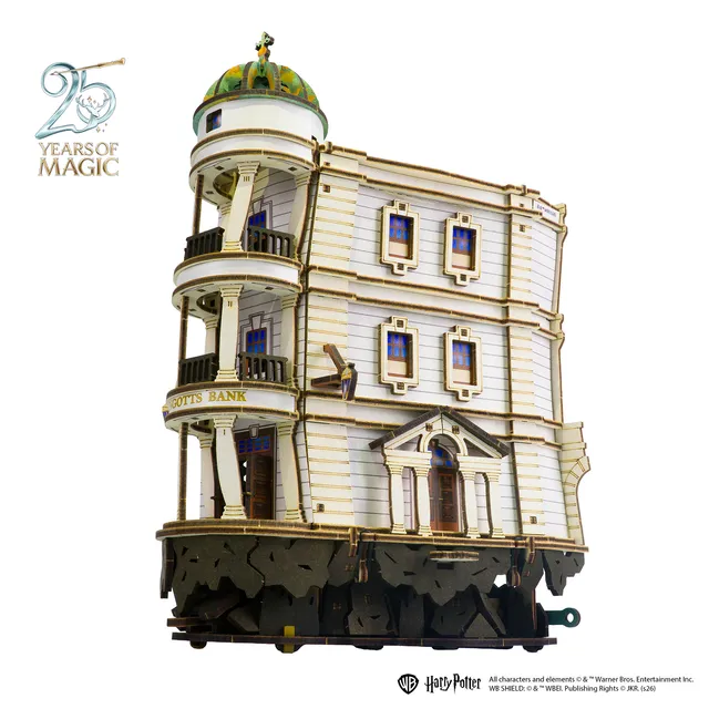 ugears-gringotts-bank-marble-run-harry-potter-pista-per-biglie-motorizzata-usb-c image 1