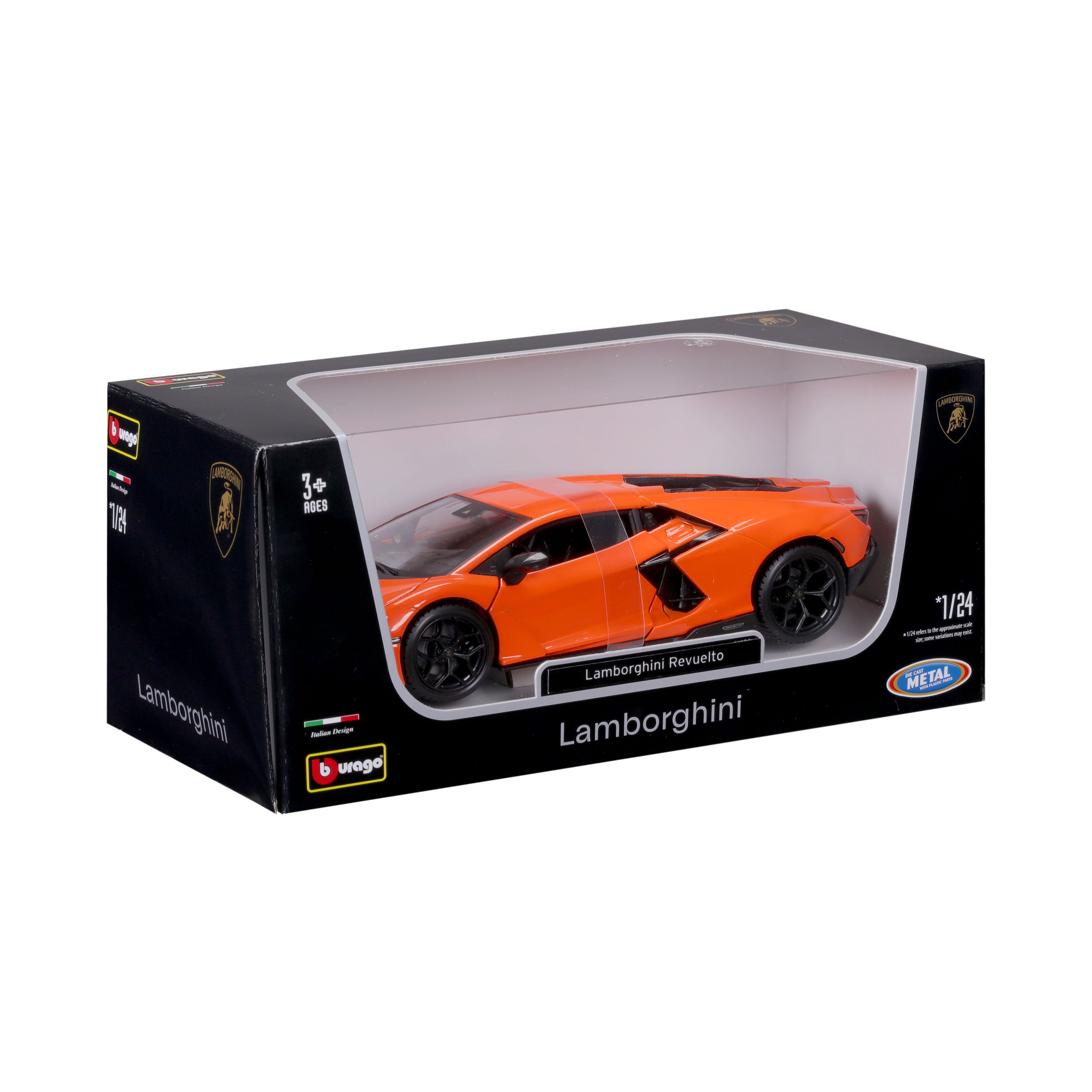 bburago-street-fire-lamborghini-revuelto-arancione-auto-sportiva-scala-1-24 image 2