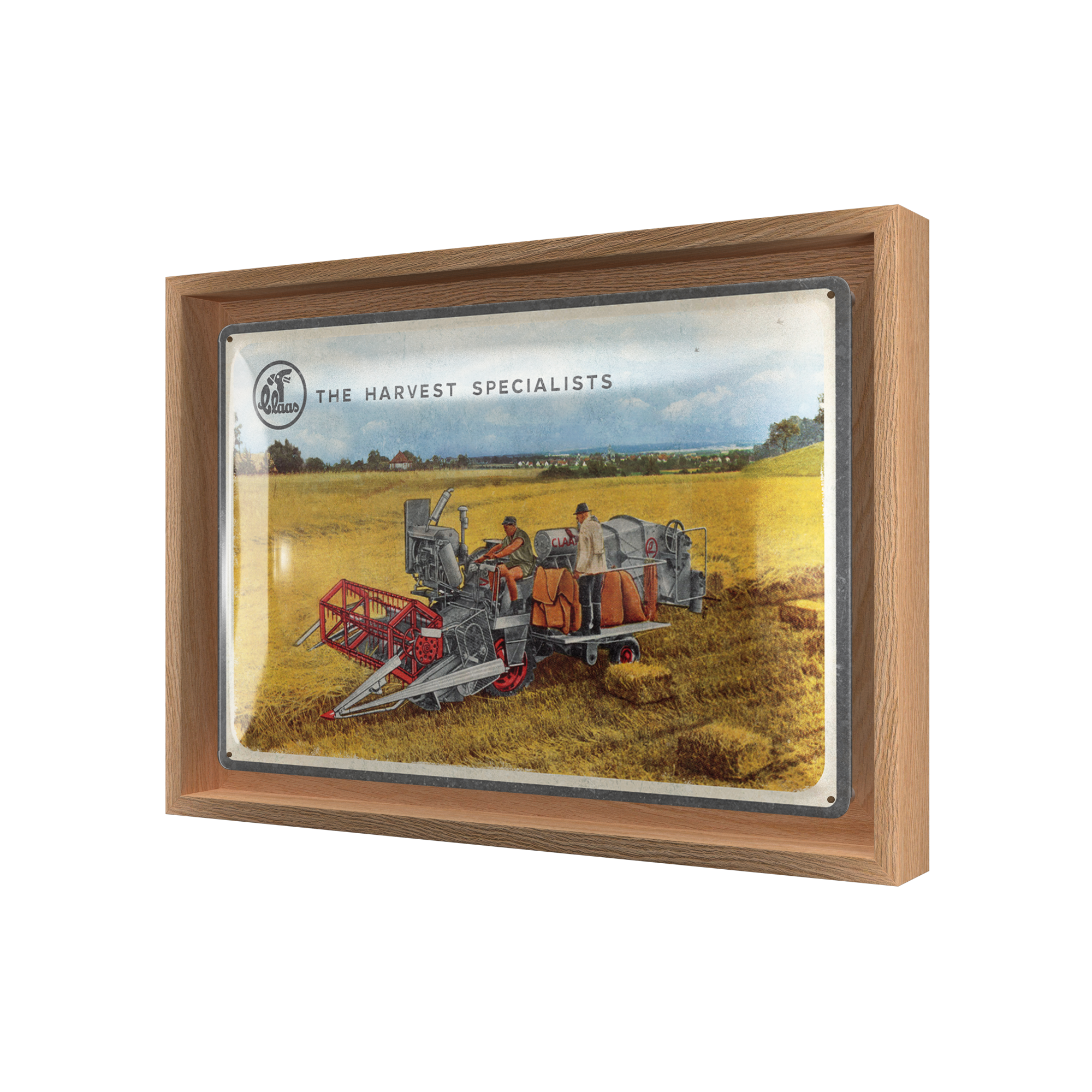 nostalgic-art-claas-the-harvest-specialists-targa-metallo-con-cornice-n-frame-m- image 1