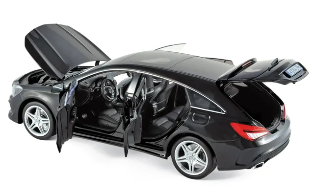 norev-mercedes-benz-cla-shooting-brake-2015-nero-scala-1-18-modellino-die-cast image 1