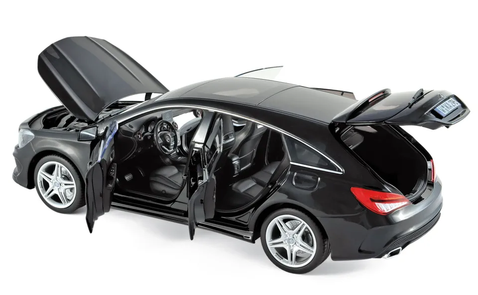 norev-mercedes-benz-cla-shooting-brake-2015-nero-scala-1-18-modellino-die-cast image 1