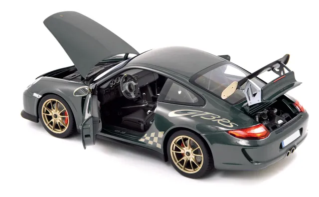 norev-porsche-911-gt3-rs-2010-grigio-scuro-1-18-modellino-sportivo image 1