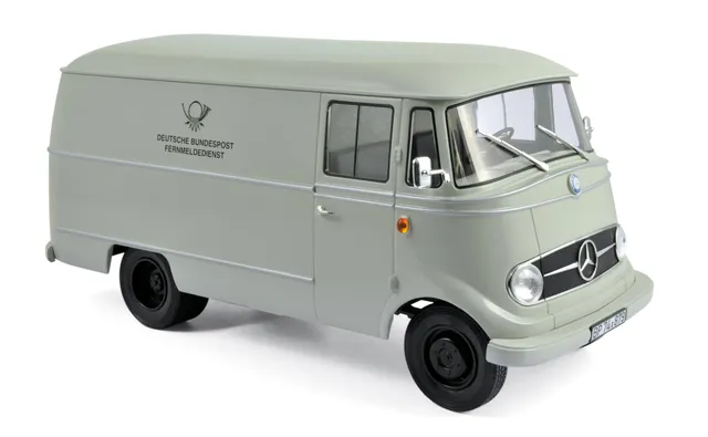 norev-mercedes-benz-l319-van-deutsche-post-grigio-1-18 image 1