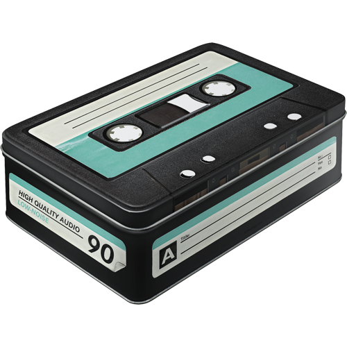 nostalgic-art-retro-cassette-scatola-in-metallo-piatta-2-5-l image 1