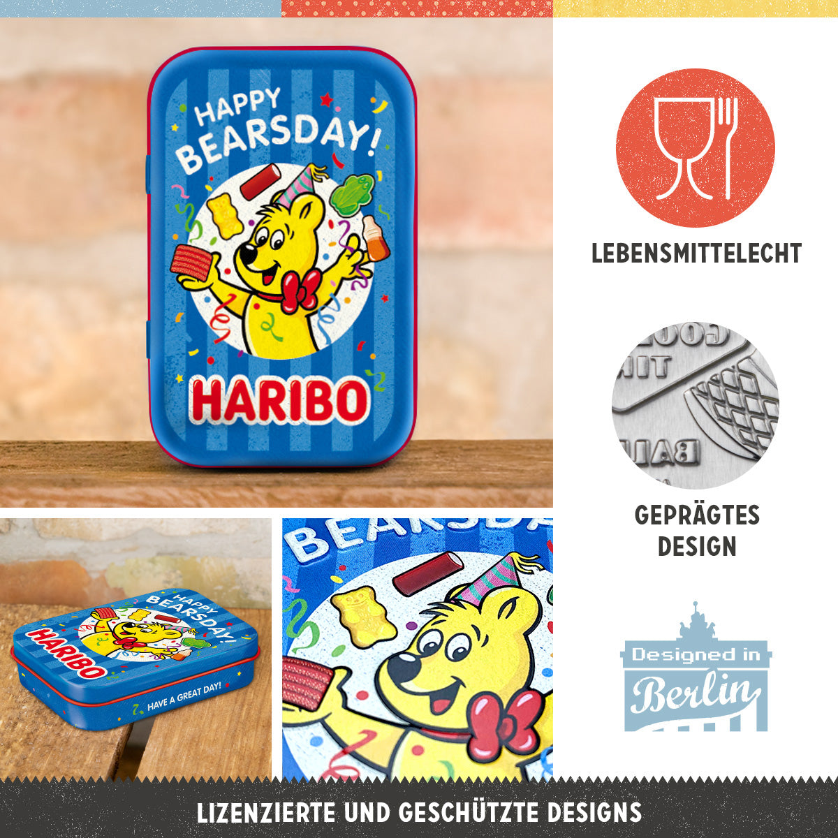nostalgic-art-haribo-happy-bearsday-scatola-tascabile-in-metallo image 2