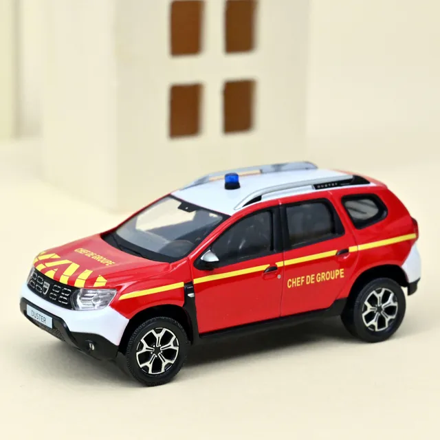 norev-dacia-duster-2018-pompiers-chef-de-groupe-modellino-1-43 image 1