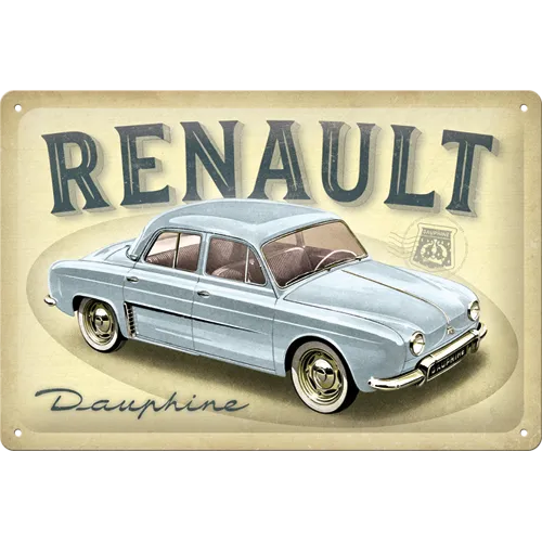 nostalgic-art-renault-dauphine-targa-in-metallo-20x30-cm-2 image 1