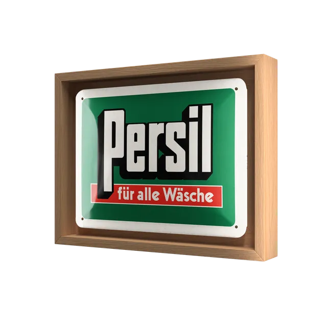 nostalgic-art-persil-f-r-alle-w-sche-n-frame-s-cornice-in-legno-targa-in-metallo image 1