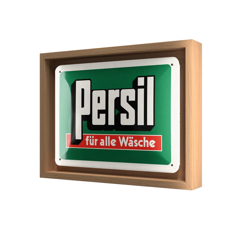 nostalgic-art-persil-f-r-alle-w-sche-n-frame-s-cornice-in-legno-targa-in-metallo image 1