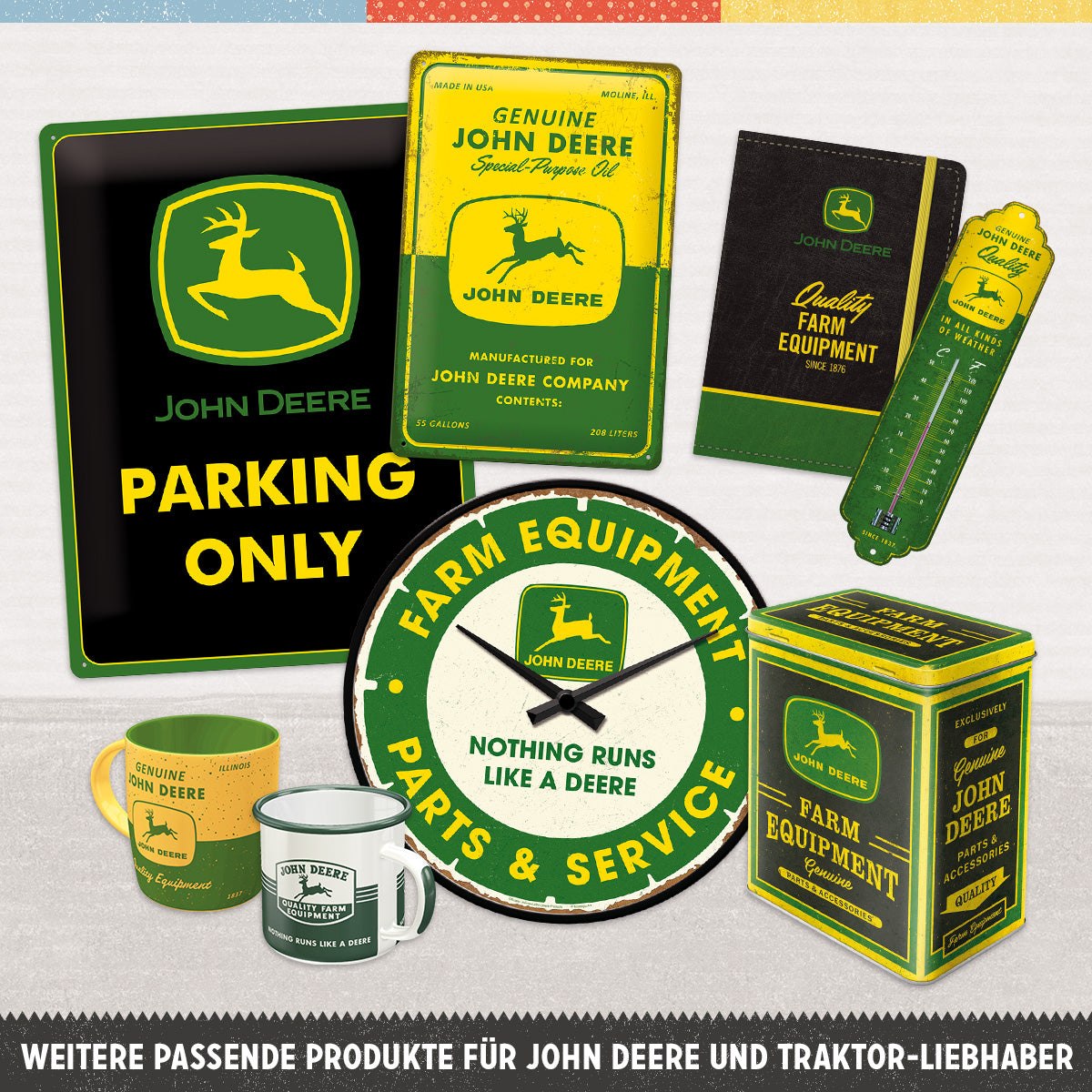 nostalgic-art-john-deere-logo-portachiavi-rotondo-4-cm image 7