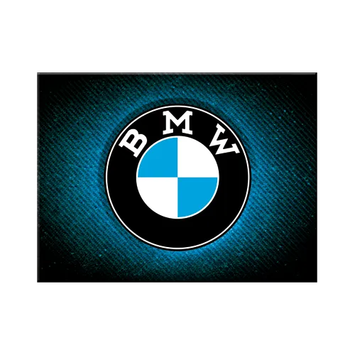 nostalgic-art-bmw-logo-blue-shine-magnete-da-frigo-6x8-cm image 1