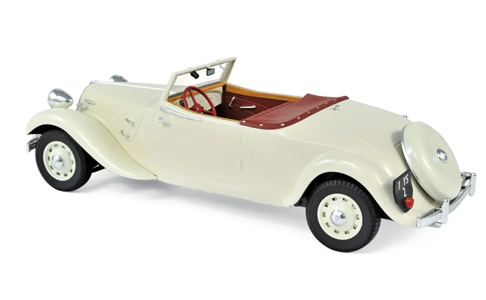 norev-citro-n-traction-avant-11-b-cabrio-1939-crema-1-18-modellino-die-cast-da-c image 1