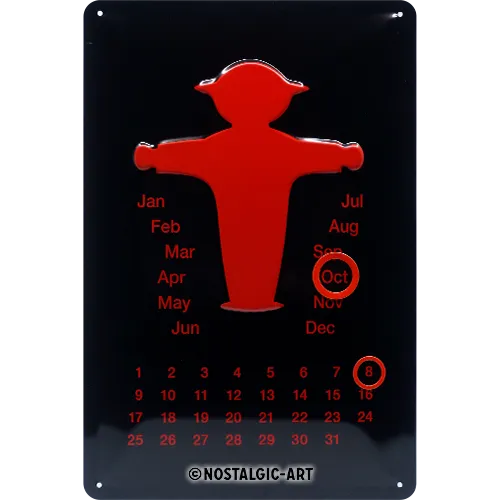 nostalgic-art-ampelmann-rosso-targa-in-metallo-20x30-cm image 1