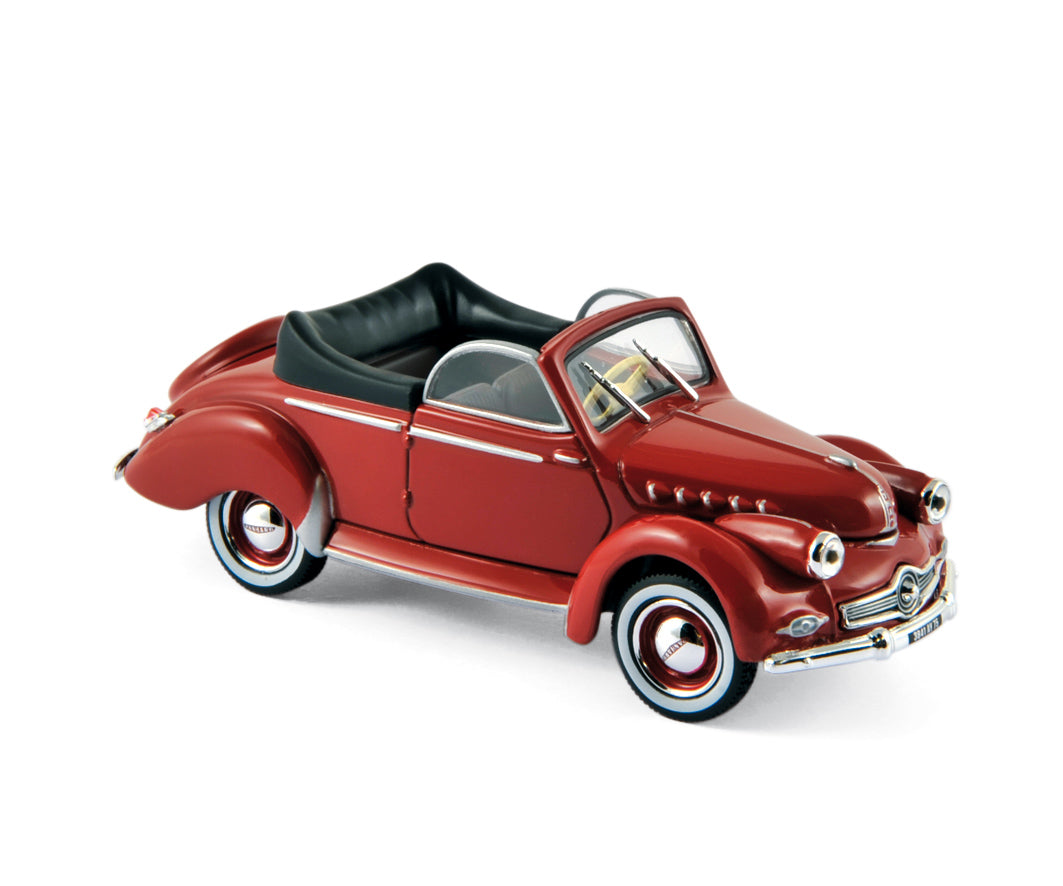 norev-panhard-dyna-x-cabriolet-1951-rossa-modellino-auto-1-43 image 1