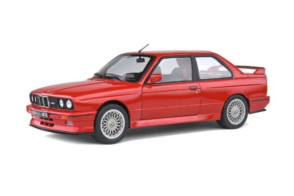 solido-bmw-e30-m3-rossa-1986-modellino-1-18-da-collezione image 1