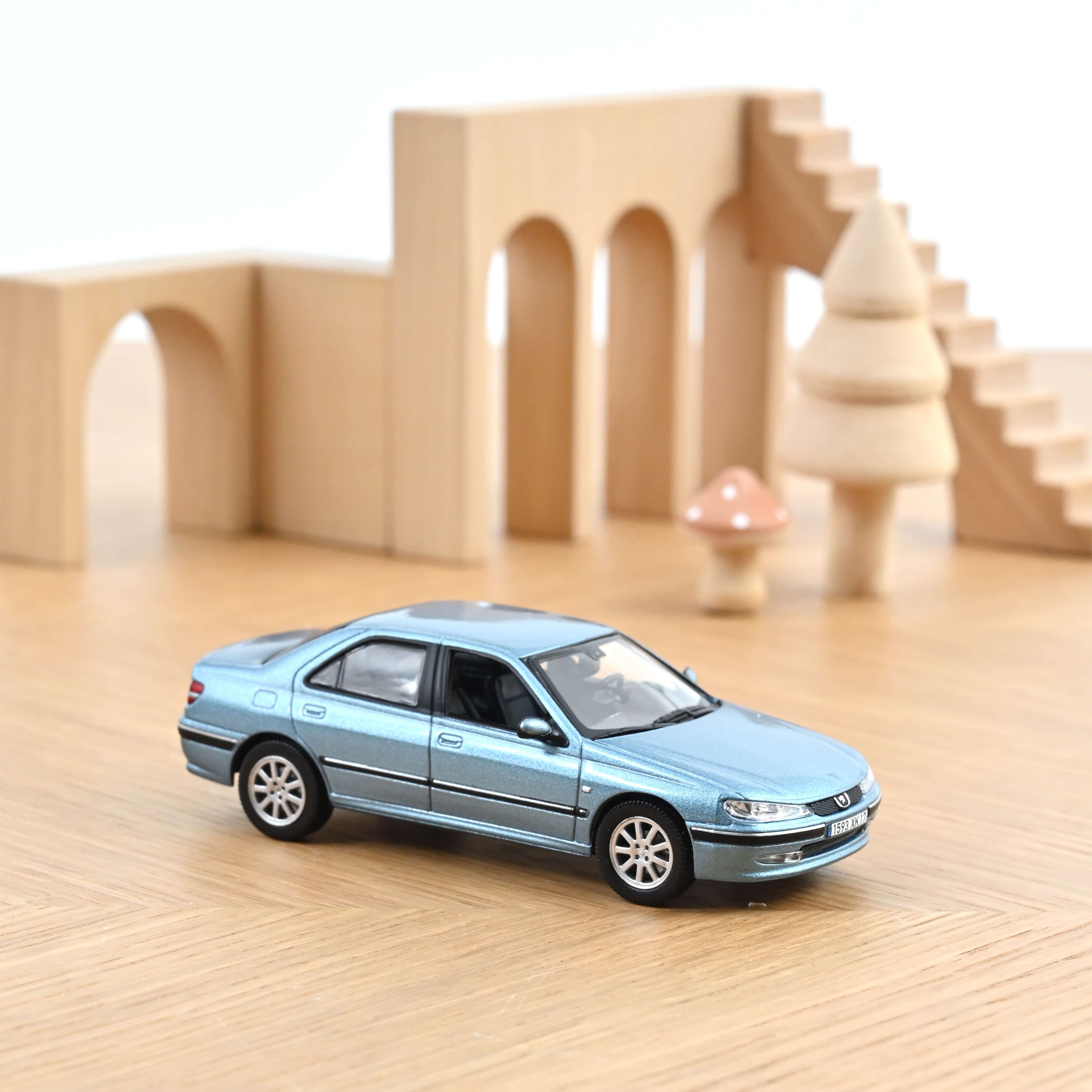 norev-peugeot-406-2002-modellino-auto-1-43-blu-samarkand image 1