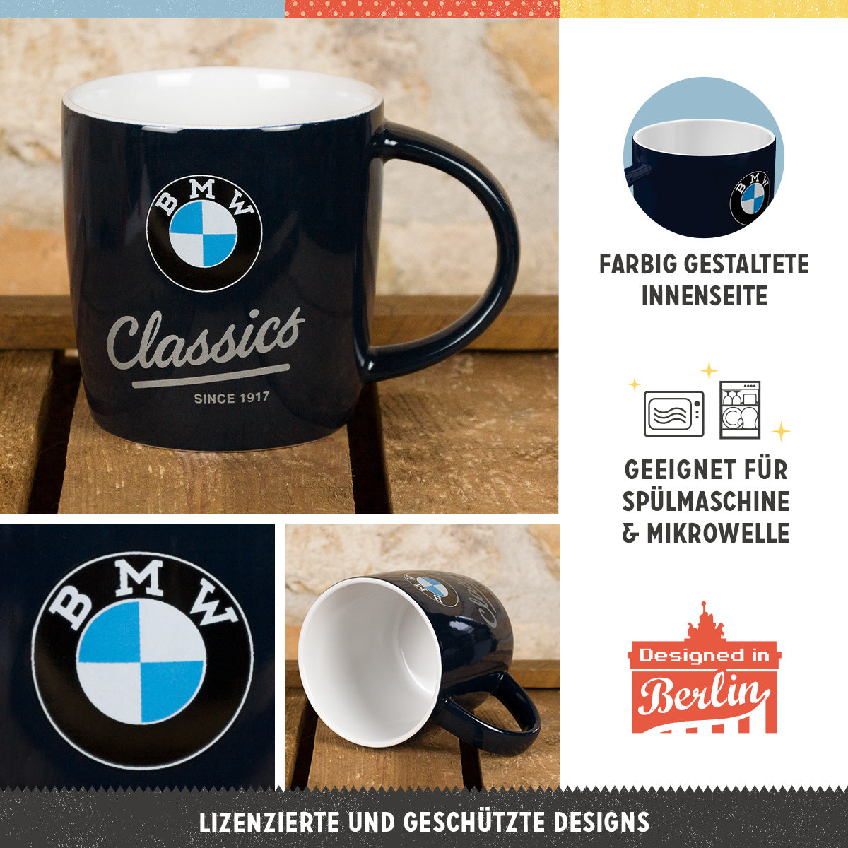 nostalgic-art-bmw-set-regalo-3-tazze-in-ceramica-330-ml-garage-drivers-classics image 3