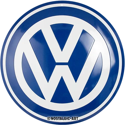 nostalgic-art-volkswagen-vw-logo-targa-rotonda-in-metallo-35-cm image 1