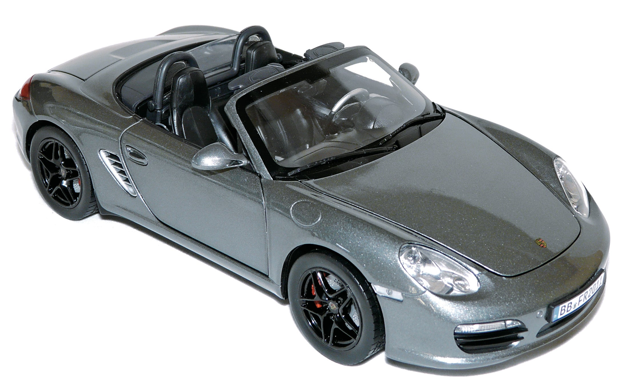 norev-porsche-boxster-s-2009-modellino-auto-1-18-gris-m-t-ore image 1