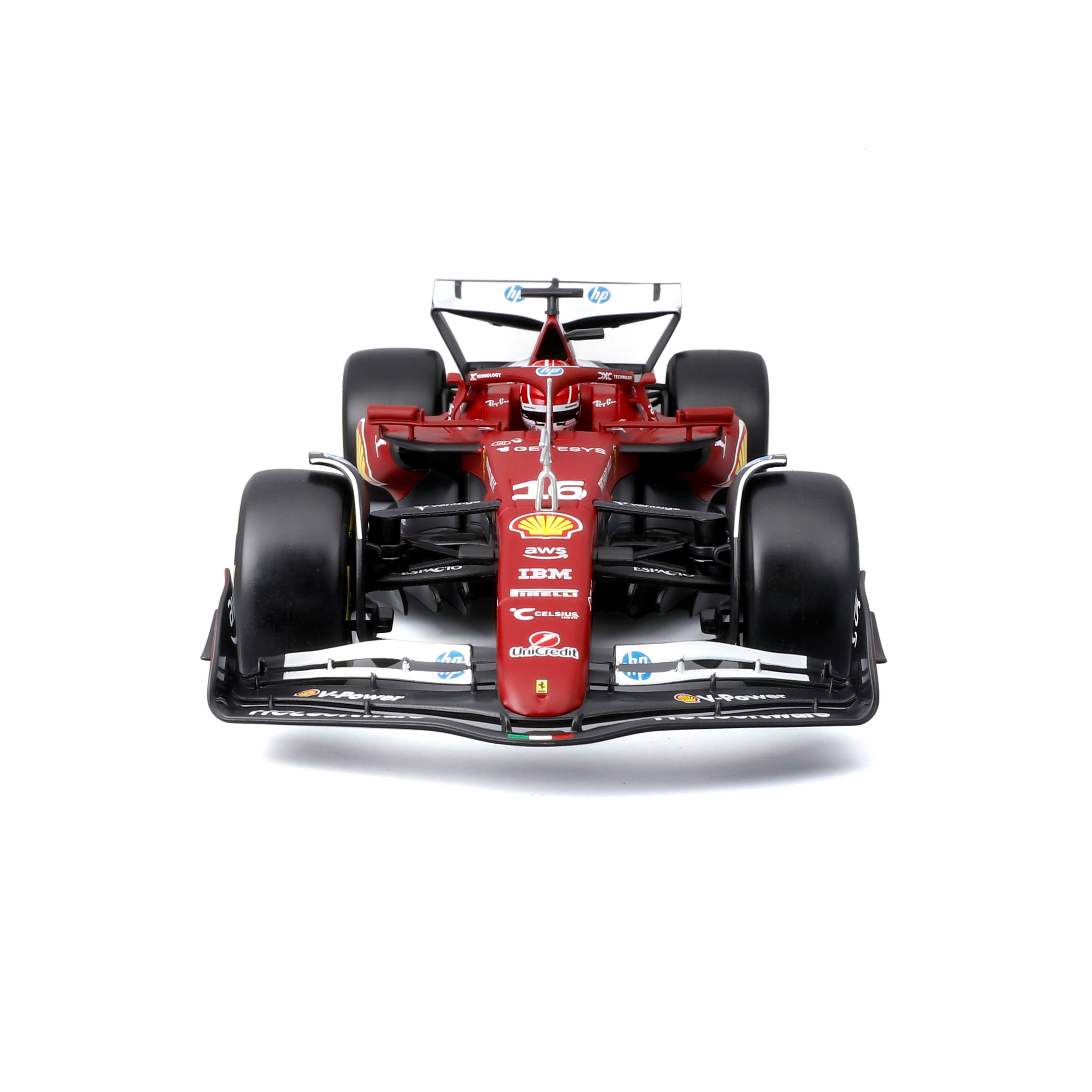 bburago-f1-ferrari-sf-25-2025-16-charles-leclerc-modellino-die-cast-scala-1-18 image 4