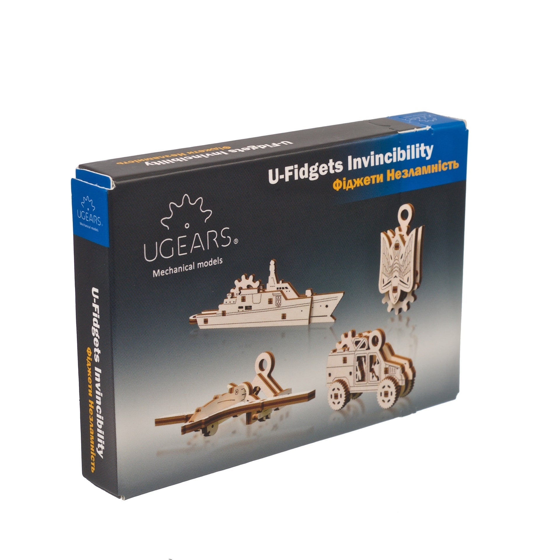 ugears-fidgets-invincibility-set-4-mini-modellini-in-legno image 7