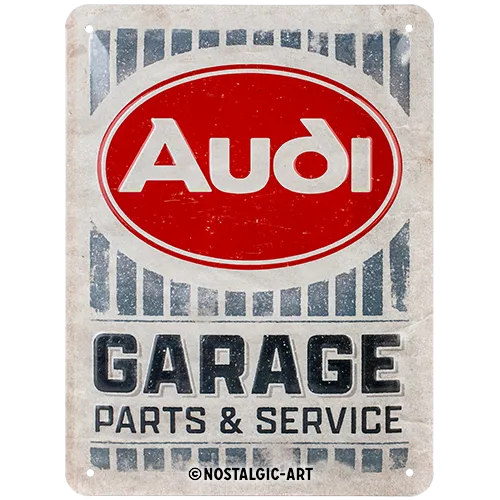 nostalgic-art-audi-garage-targa-in-metallo-15x20-cm image 1