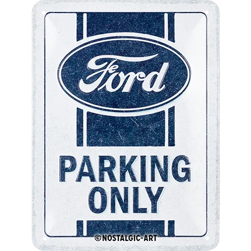 nostalgic-art-ford-parking-only-targa-in-metallo-15x20-cm image 1
