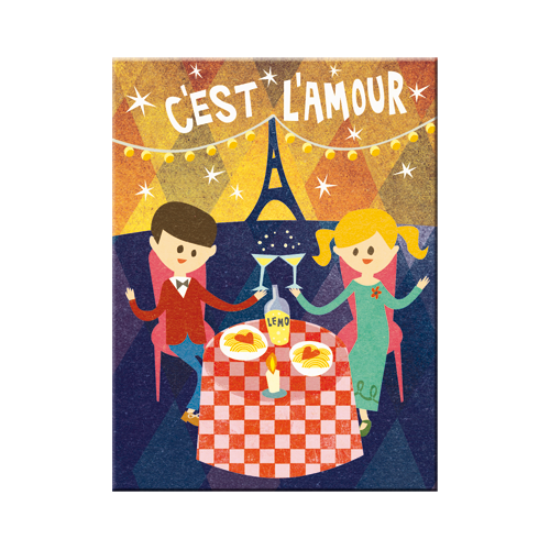 nostalgic-art-c-est-l-amour-magnete-da-frigo-6x8-cm image 1